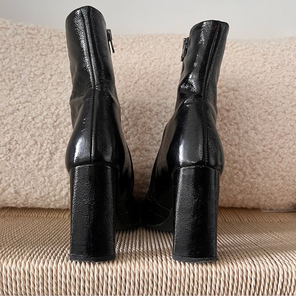 SOLD - L’Intervalle Black Leather Ankle Boots Size EU 38 - Picture 3 of 9